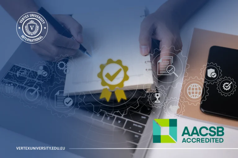 اعتماد جمعية تطوير كليات إدارة الأعمال AACSB-جامعة فيرتكس Vertex University’s Pursuit of AACSB Accreditation