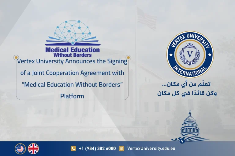 Vertex University Announces the Signing of a Joint Cooperation Agreement with “Medical Education Without Borders” Platform